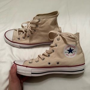 Chuck Taylor All Star Hi Top Converse Sneakers Natural Ivory
